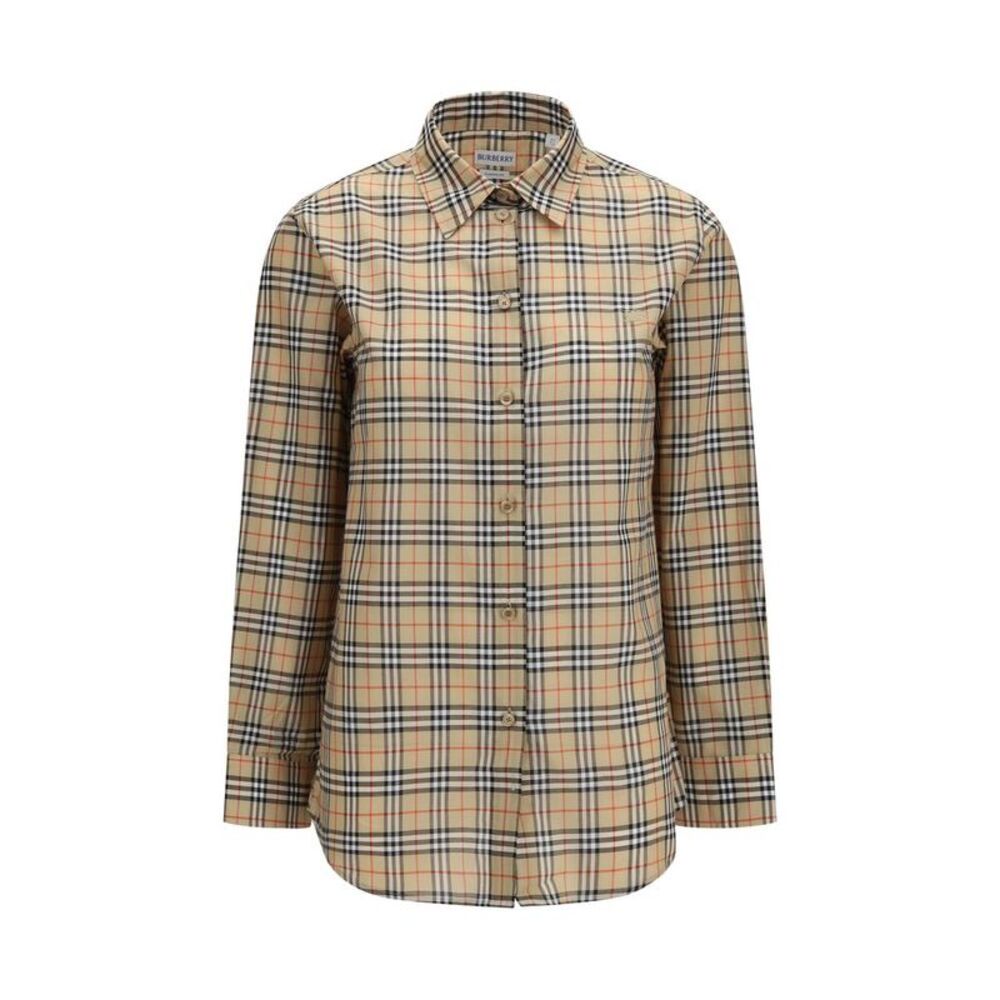 Burberry Beige Cotton Pattern Women's Shirt